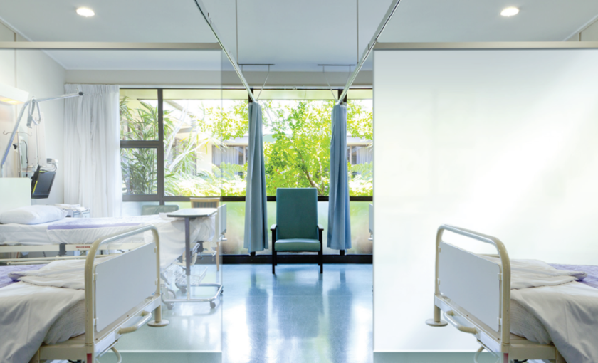 Skyline Design-Healthcare Curtain Substitute: LCG Smart Glass™ for Healthcare Design