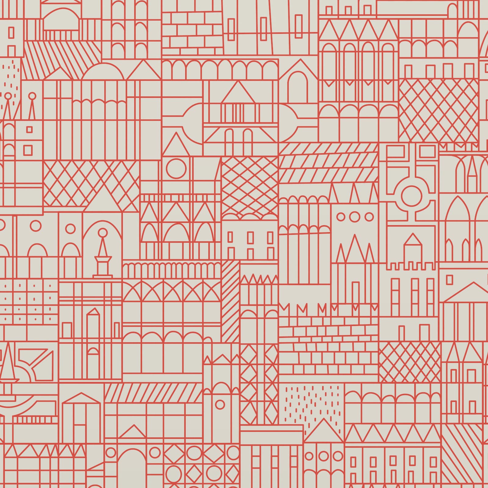 Alexander Girard Collection Collection - Skyline Design Pattern